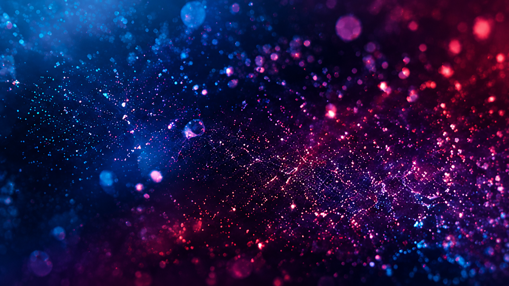Abstract particle visualization representing chromatography separation